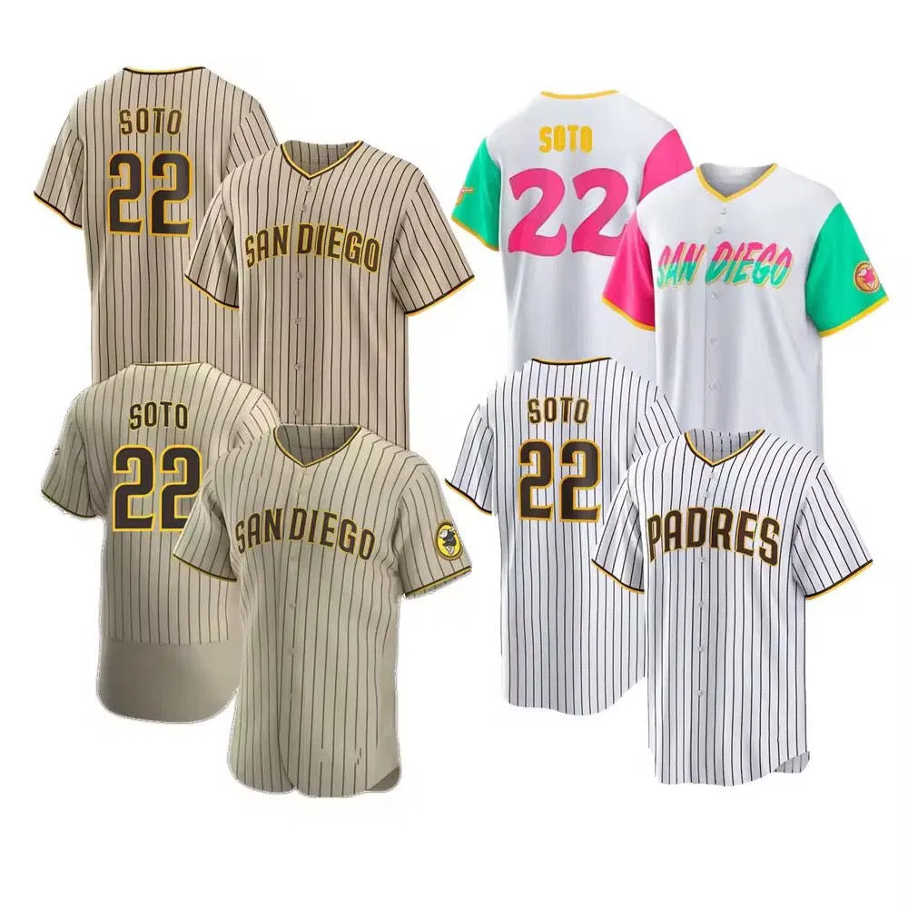 New Arrival Men&prime; S San Diego City Sublimated Colorful Stitched Youth Girls Breathable Baseball Jersey
