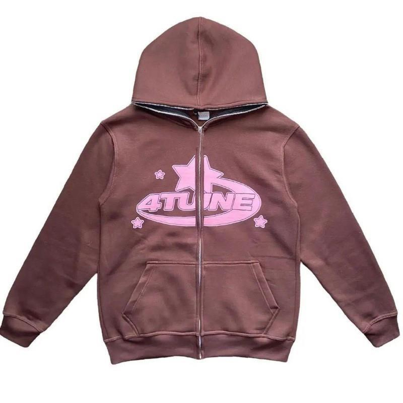 Wholesale Garment Manufacturer Oversize Printed Hoodie Men&prime;s Zippered Hoodie