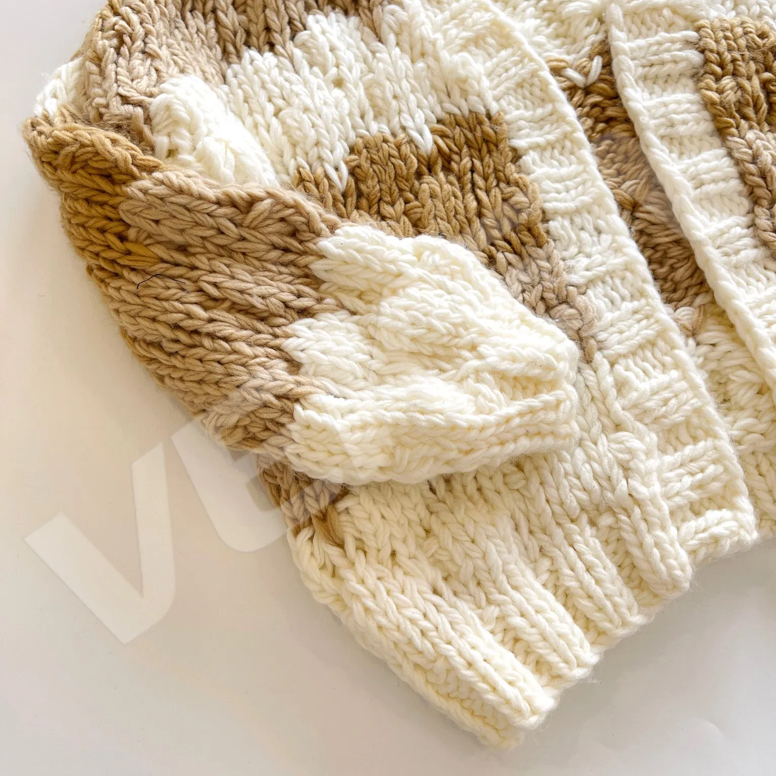 Hand Made 100% Acrylic Crochet Warm Softer Women Cardigan Sweater