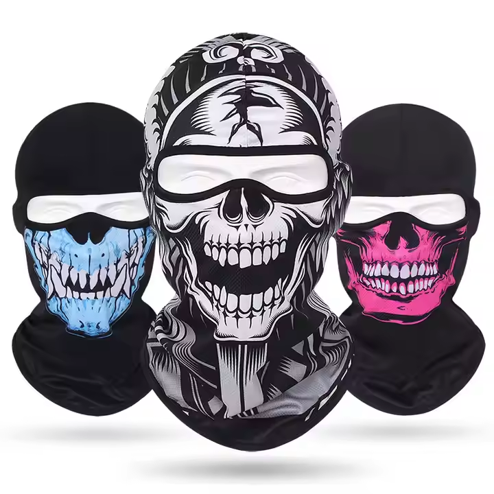 Polyester Cat Face Cover Face Mask Ski Mask Breathable Balaclava for Music Festival Raves Halloween Party All-Season Use