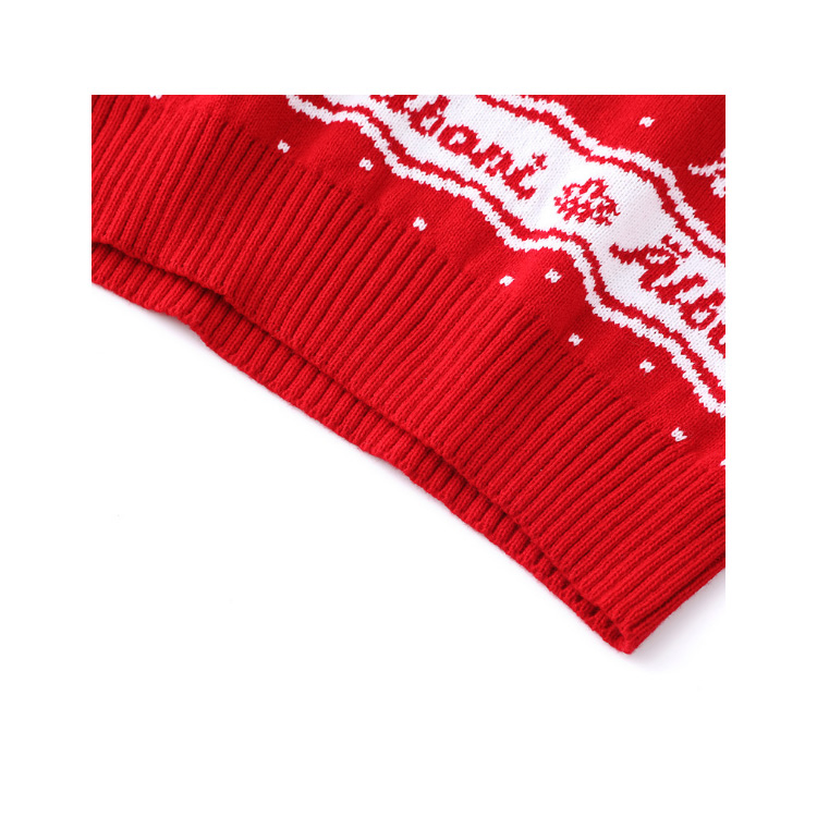 Autumn and Winter New Women&prime;s Sweater Christmas Round Collar Thickened Milu Deer Knitting Sweater