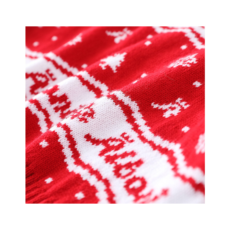 Autumn and Winter New Women&prime;s Sweater Christmas Round Collar Thickened Milu Deer Knitting Sweater