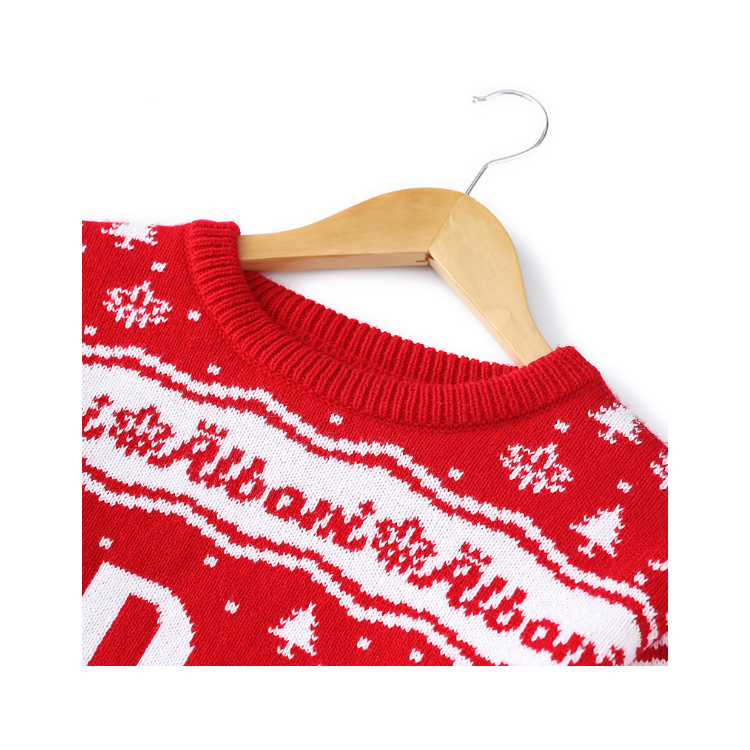 Autumn and Winter New Women&prime;s Sweater Christmas Round Collar Thickened Milu Deer Knitting Sweater