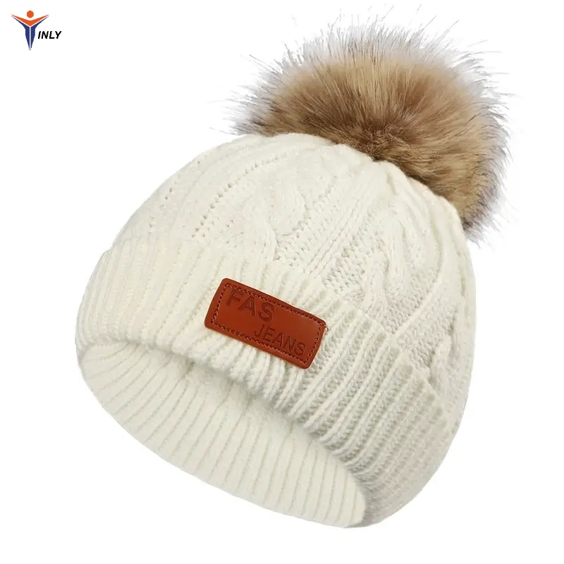 Wholesales Factory Warm and Cozy Knitted Hat Winter Woolen Cap Comfortable Solid Plain Beanie