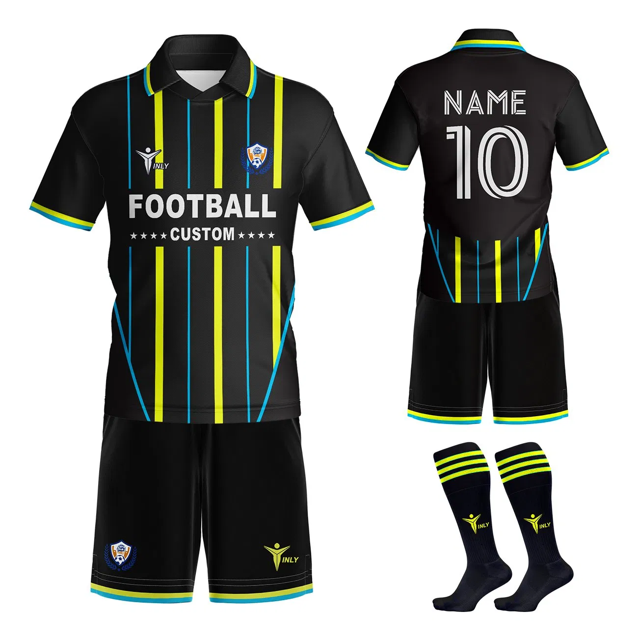 High Quality Men Football Kit Wholesale Custom Sublimation Kid Soccer Jersey Set