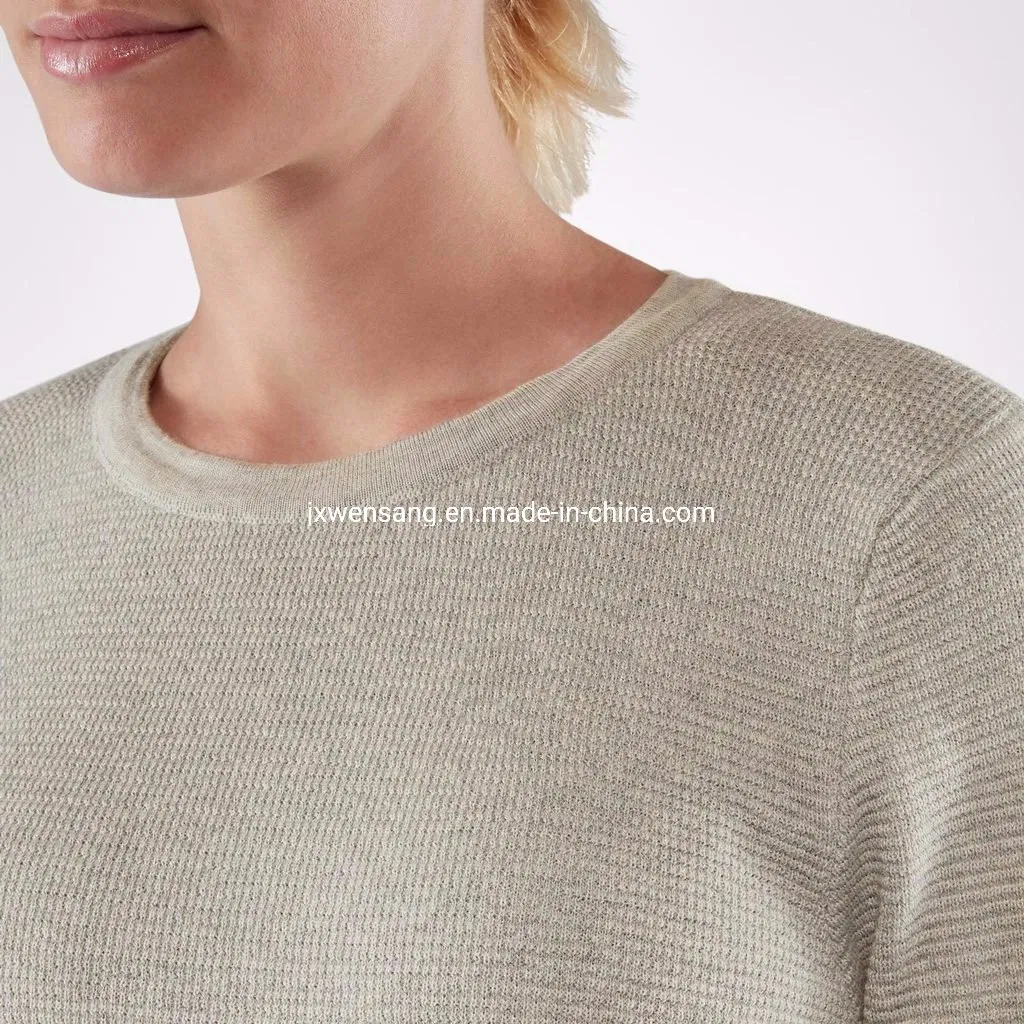 Merino Clothing Nz Women&prime;s Pullover 100% Natural Merino Wool Crew Neck Sweater Jumper