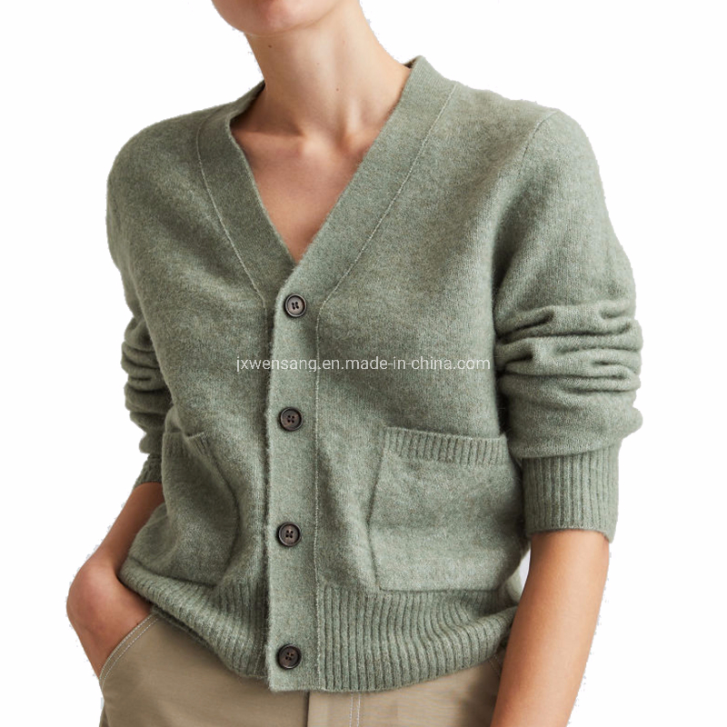 Knitwear Merino Clothes Women&prime; S Jumper Australian 100% Natural Super Fine Merino Wool Cardigan Sweater