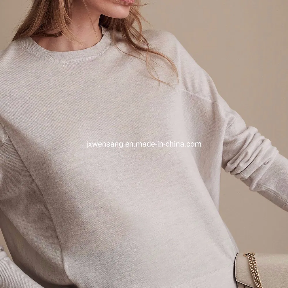 Merino Clothing Nz Women&prime;s Pullover 100% Natural Merino Wool Crew Neck Sweater Jumper