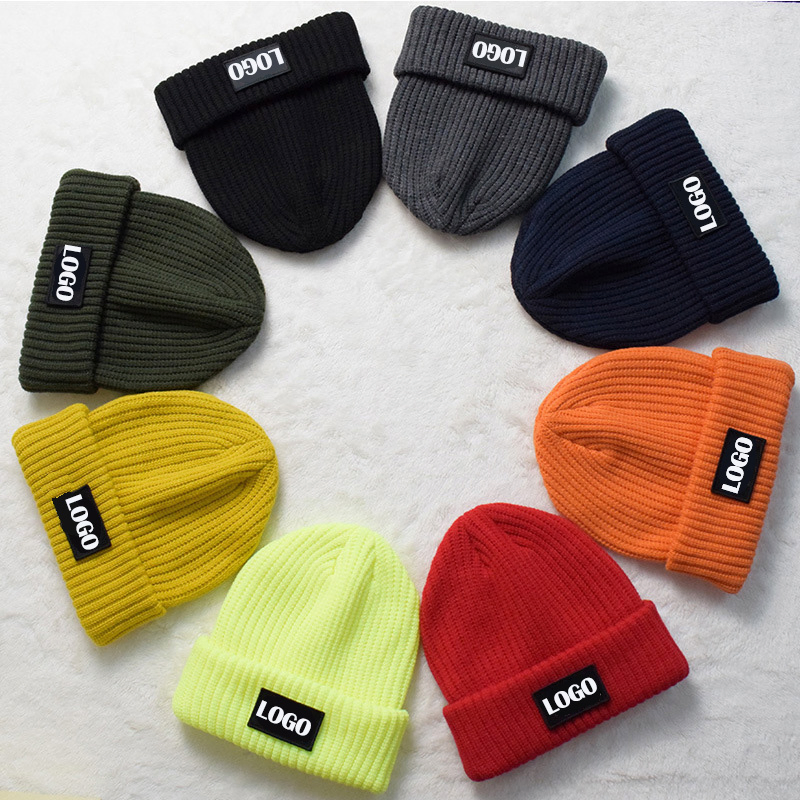 Custom Embroidered Acrylic Hip Hop POM POM Beanie Hat