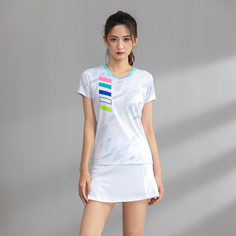 Summer Wholesale Custom Sublimation Sport Quick Dry Mesh Badminton T Shirts