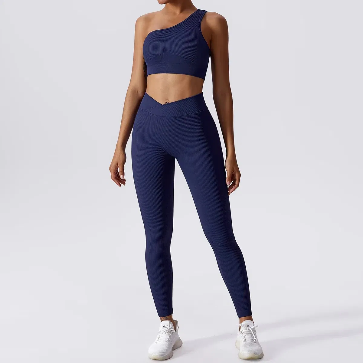 2025 Women Ribbed Seamless Yoga Set 2 Piece Workout Sport Bra with High Waist Shorts Legging Outfit Tracksuit