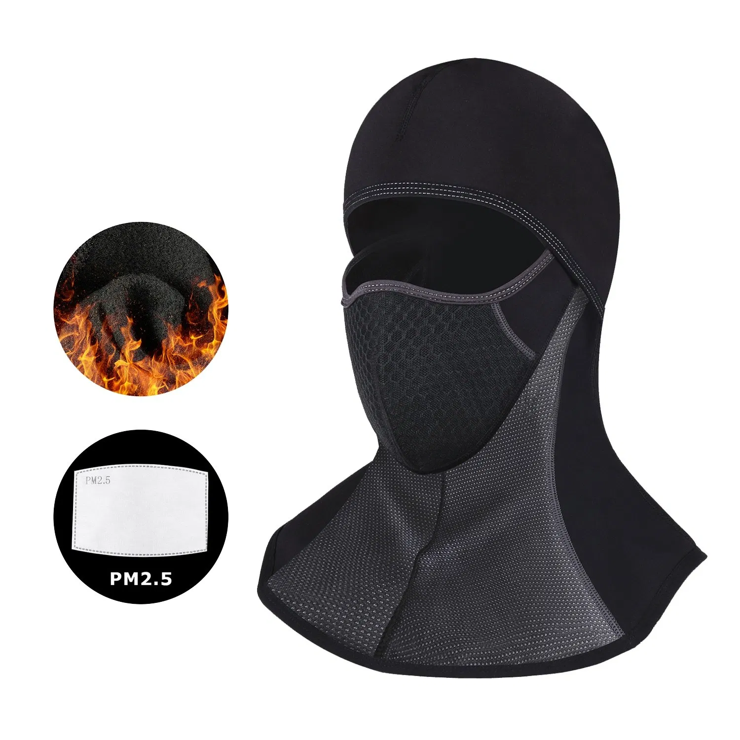 Winter Windproof Waterproof Face Mask Ski Mask Cold Weather Balaclava with Zipper