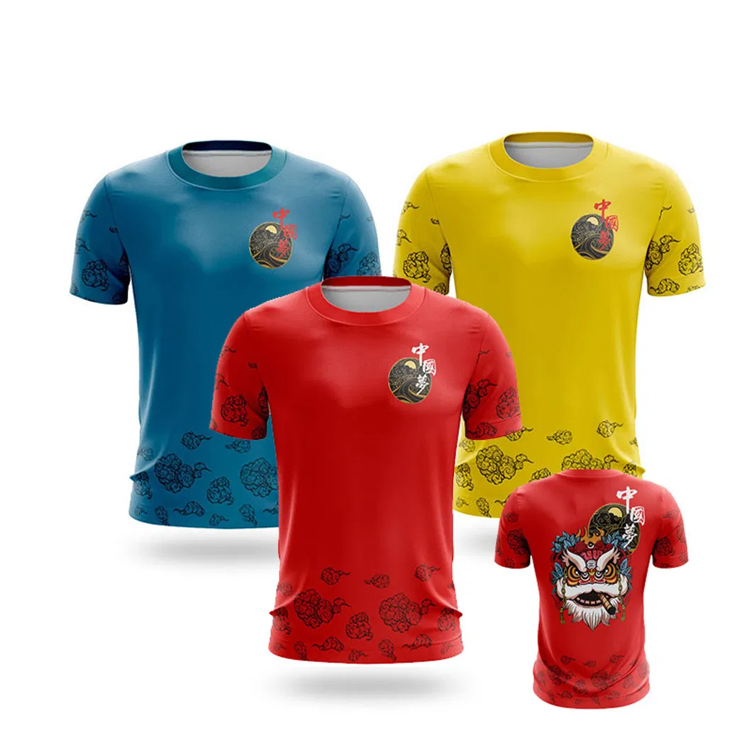 OEM Sublimation Running Shirt Custom-Made Sportswear Round Neck T Shirt