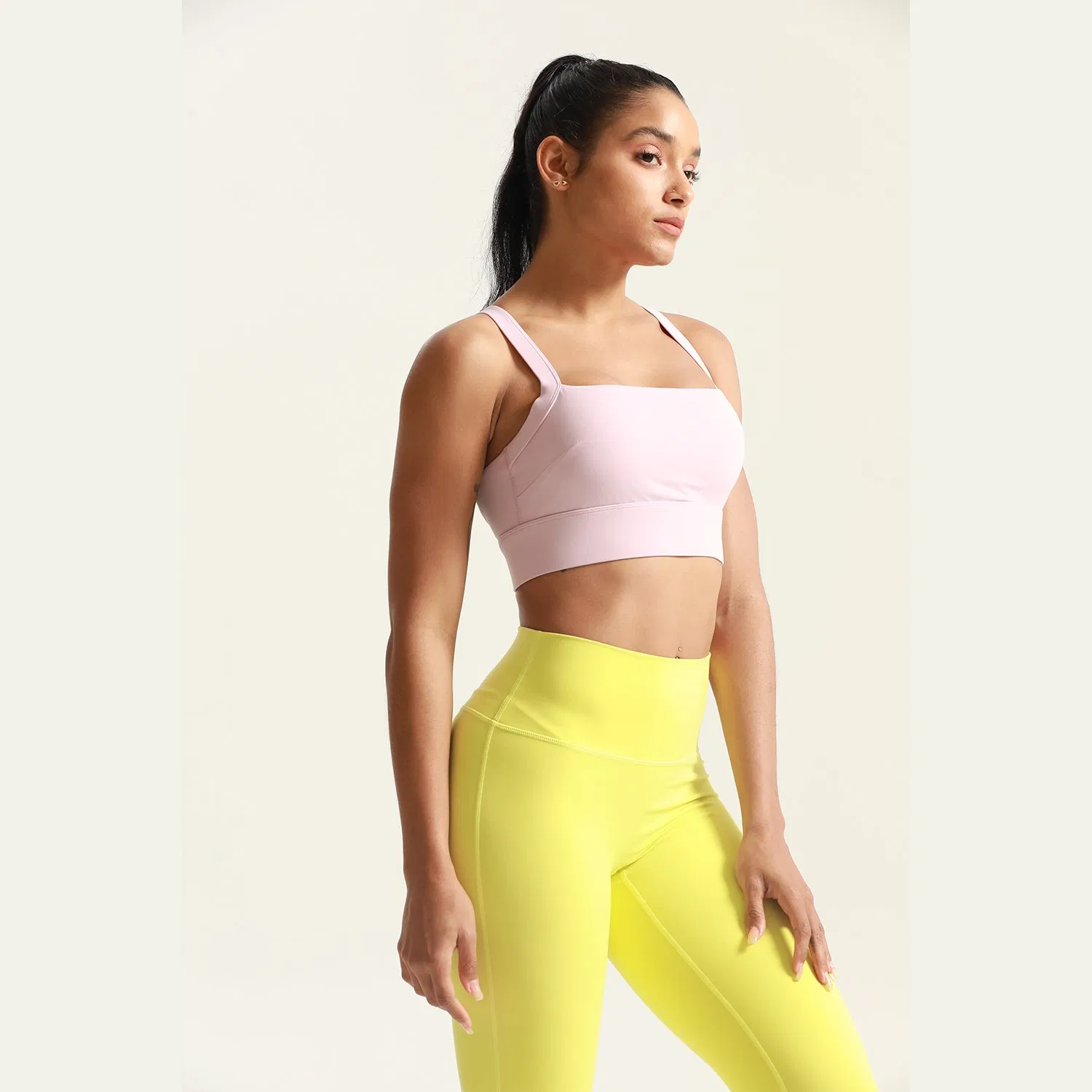 Custom Gym Wears Seamless Bonded Workout Tank Tops Activewear Women High Impact Running Sports Bra