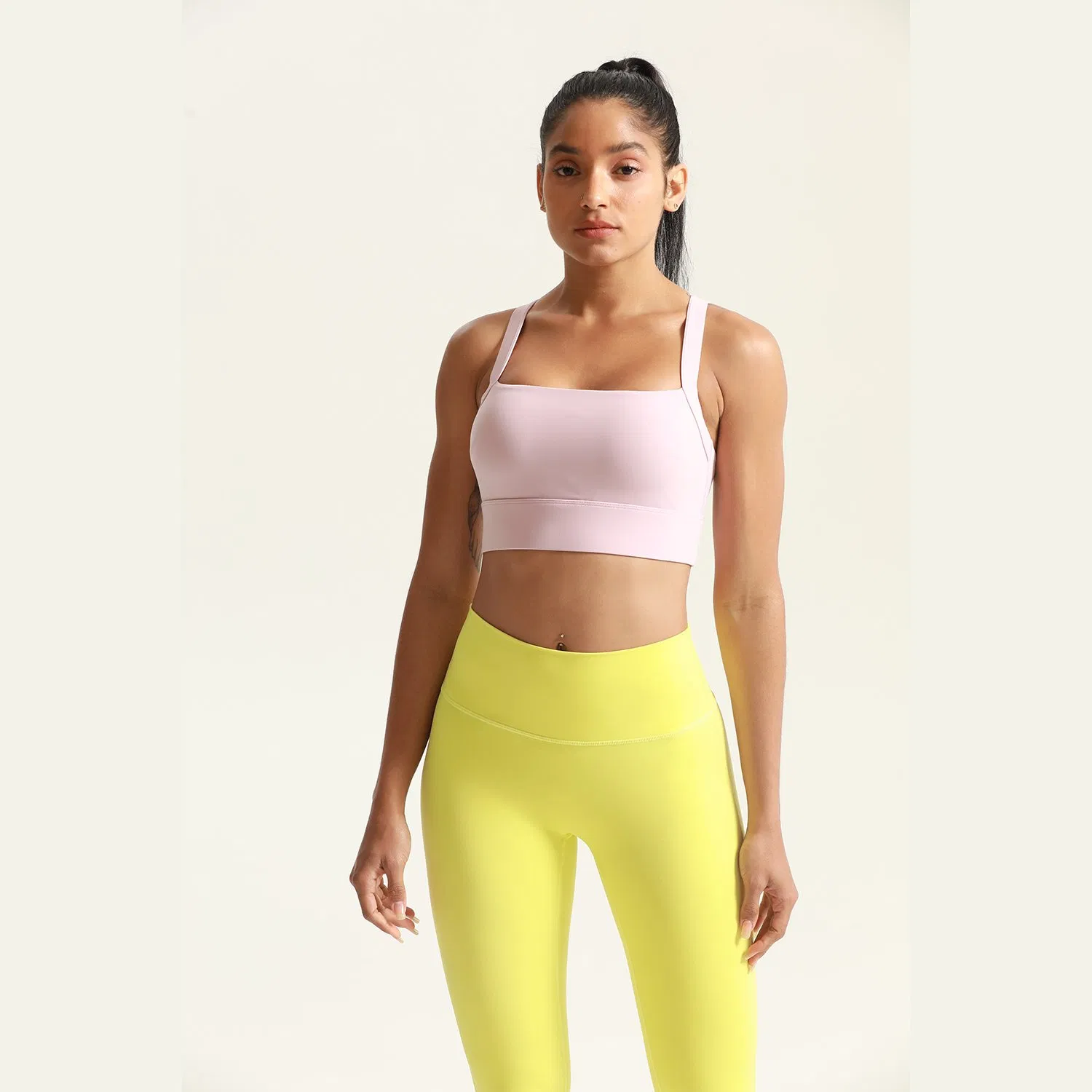 Custom Gym Wears Seamless Bonded Workout Tank Tops Activewear Women High Impact Running Sports Bra