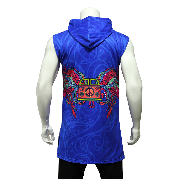 Healong Custom Sleeveless Hoodie Wholesale Men&prime;s Cheap Hoodies