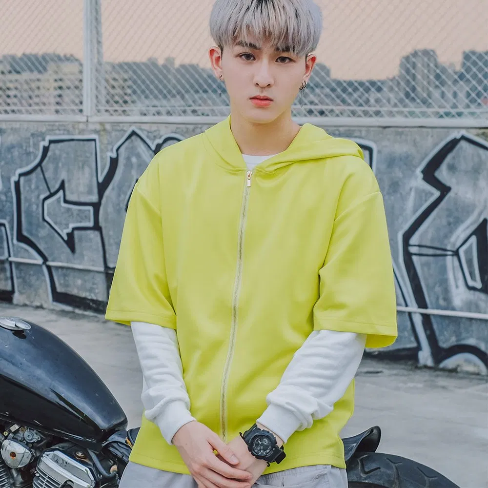 Healong Fashion Garment Sport Clothes Hoodie Custom Print Wholesale Men Women Apparel Short Sleeve Hoodies