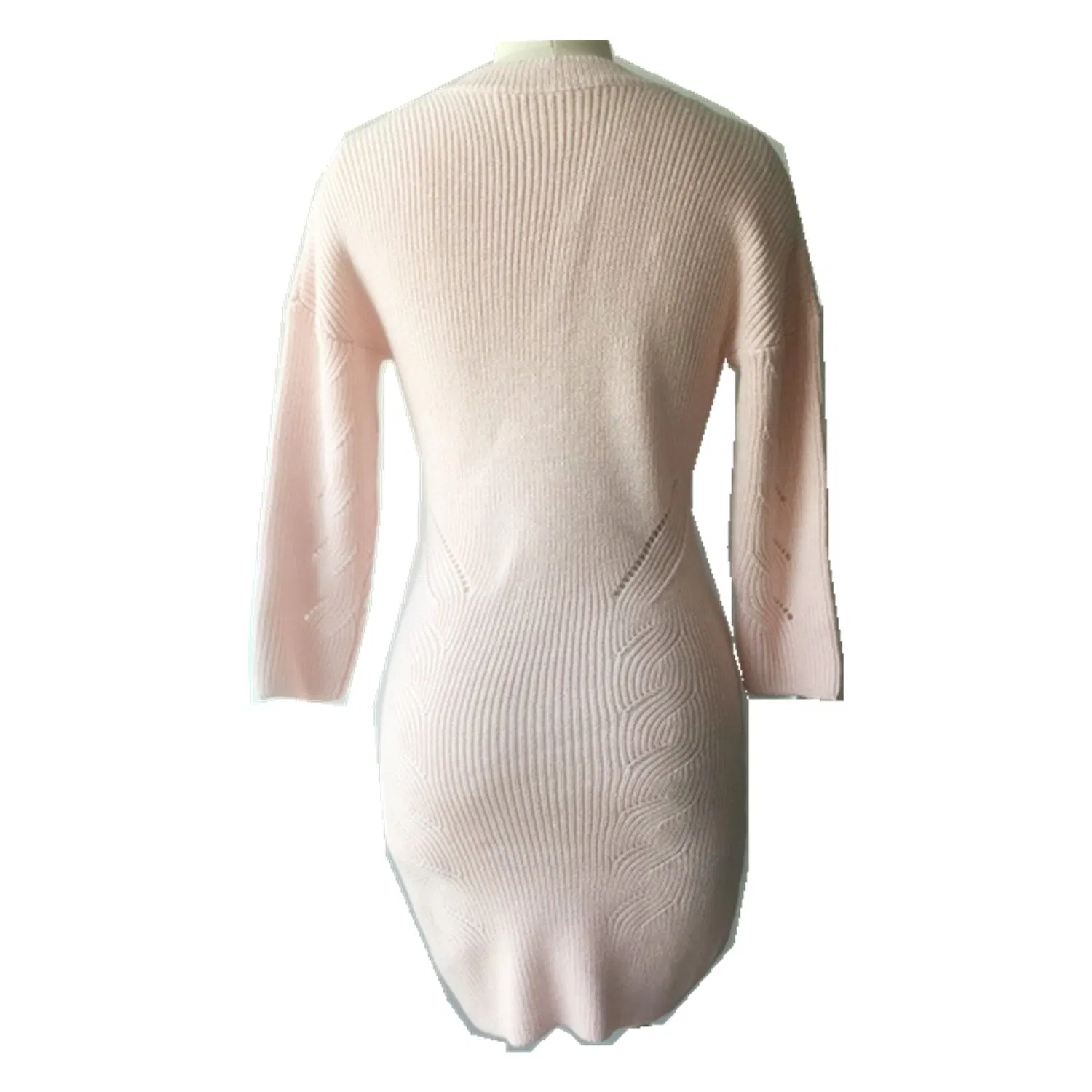 Wholesale 100%Acrylic Ladies&prime; S Knit Long Sweater