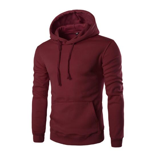 Small Quantity Customize Brand Logo Cheap Plain Mens Hoodie