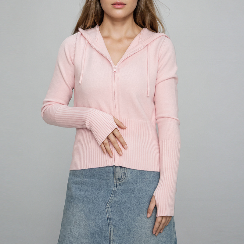Women Pink Cardigan Sweaters Daily Sweaters in Bulk