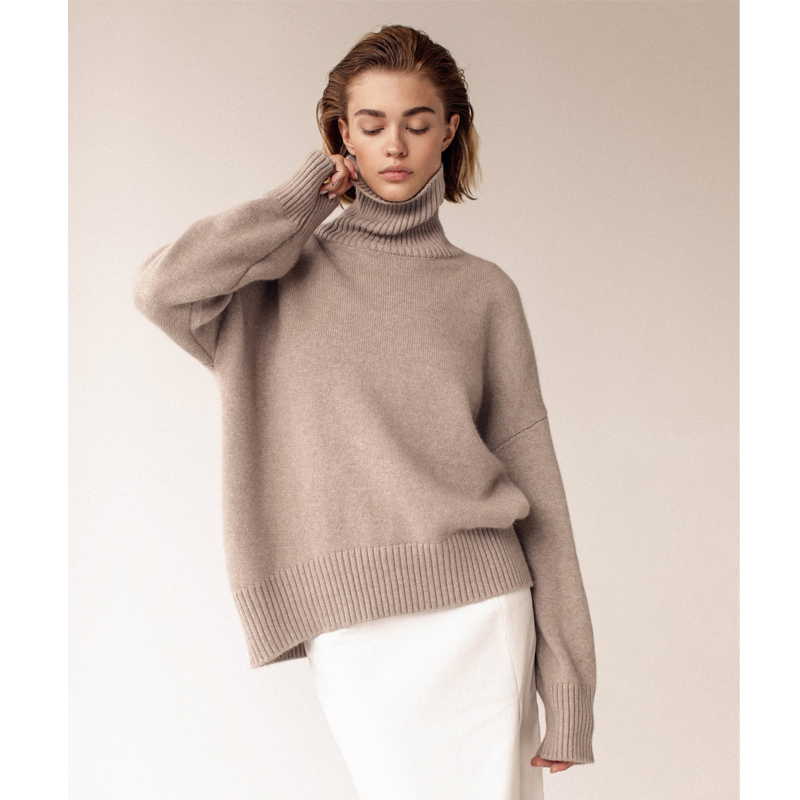 Viscose High Collar Sweater &ndash; Loose Fit &amp; Versatile Design in 6+ Fashionable Colors, No Quantity Limited
