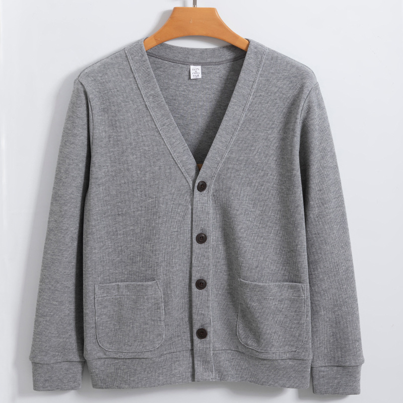 Nnr Cotton Men Cardigan Winter Solid Style Sweater for Business Men