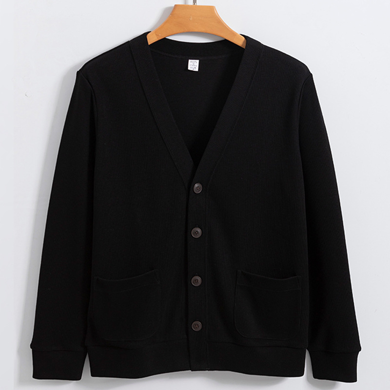 Nnr Cotton Men Cardigan Winter Solid Style Sweater for Business Men