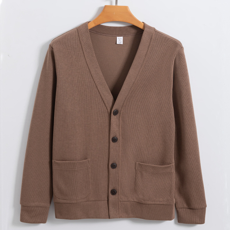 Nnr Cotton Men Cardigan Winter Solid Style Sweater for Business Men