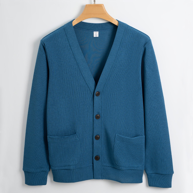 Nnr Cotton Men Cardigan Winter Solid Style Sweater for Business Men
