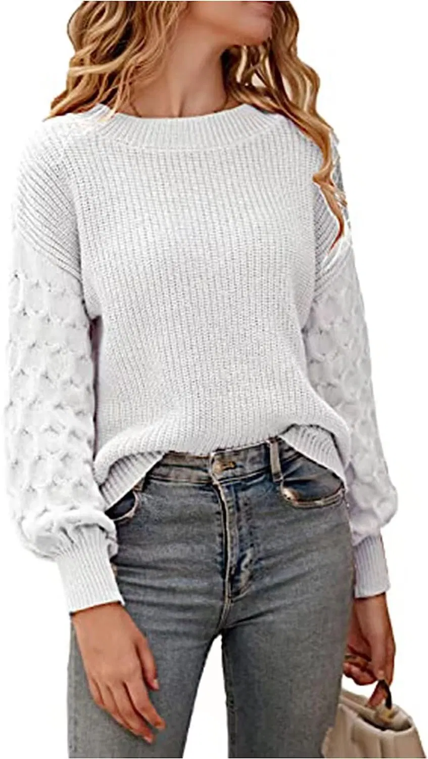 Nnr Custom Women Thick Warm Casual Knit Oversized Pullover Sweater