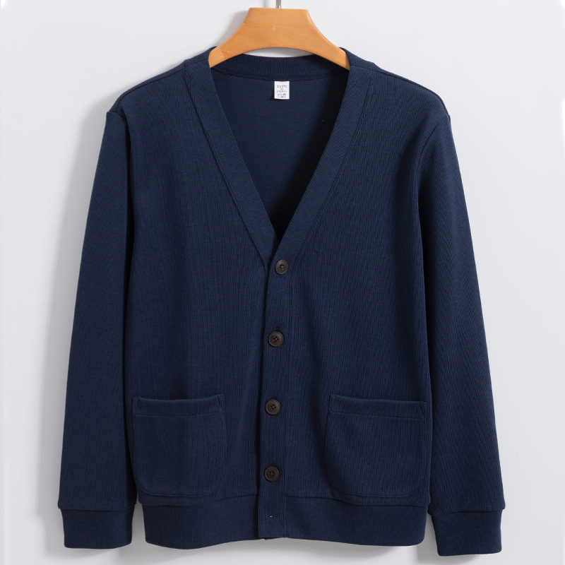 Nnr Cotton Men Cardigan Winter Solid Style Sweater for Business Men
