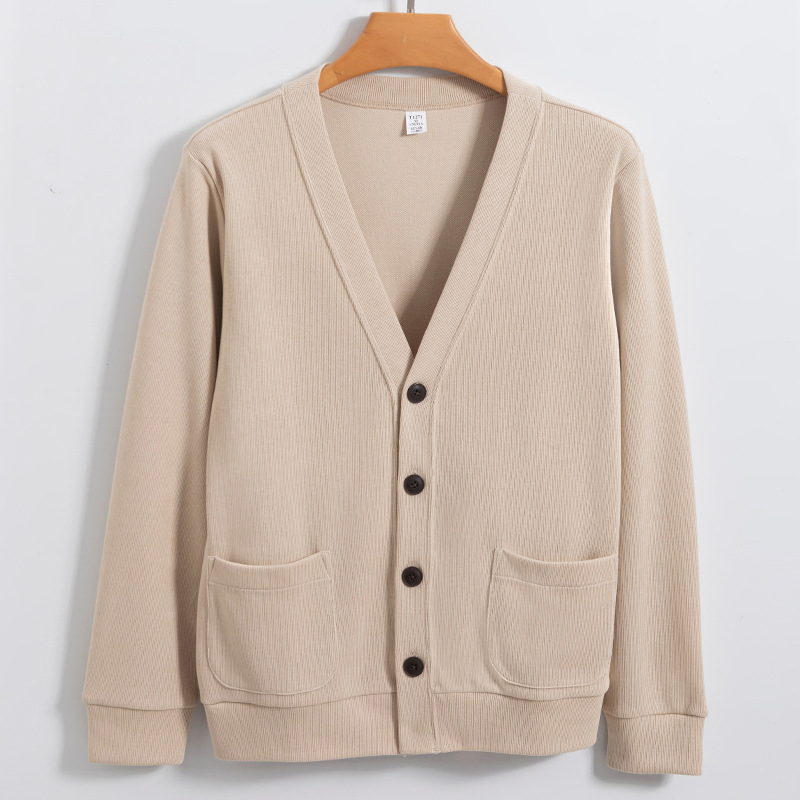 Nnr Cotton Men Cardigan Winter Solid Style Sweater for Business Men