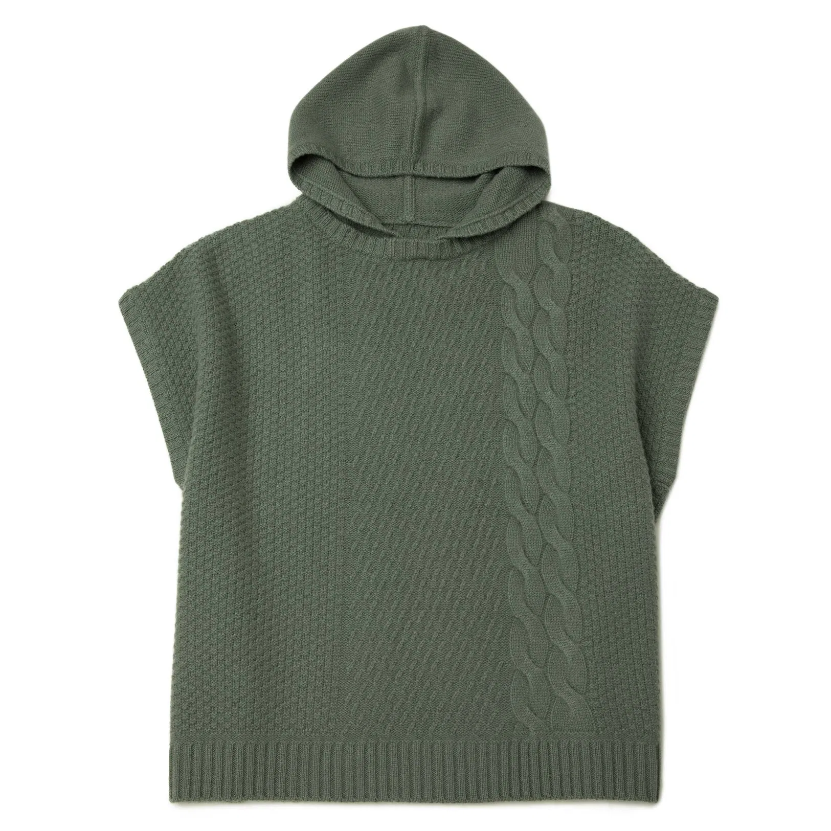 Cozy 100% Cashmere Hooded Vest for Fashionable Women