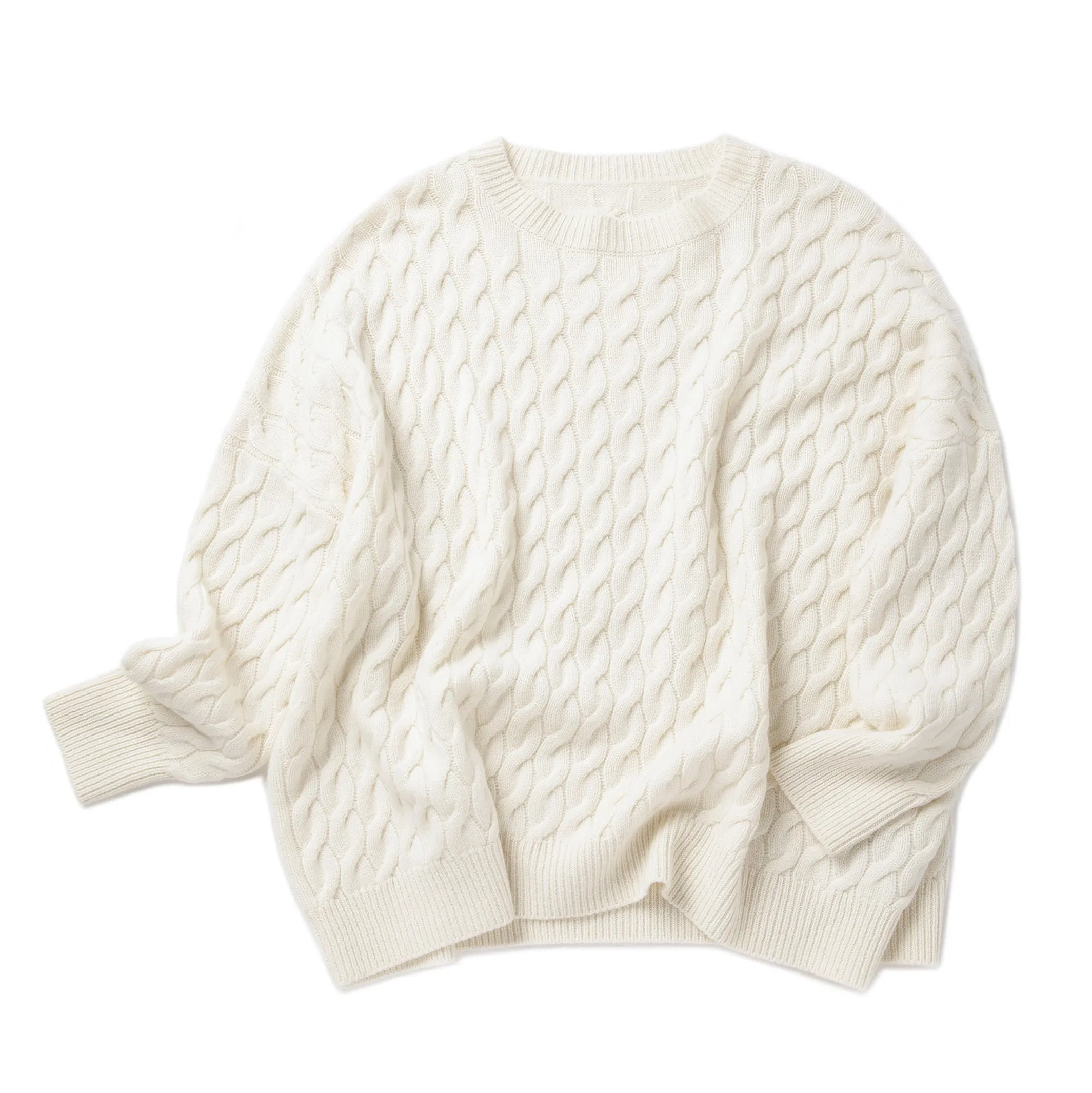Elegant Women&prime;s 100% Pure Cashmere Crew Neck Sweater