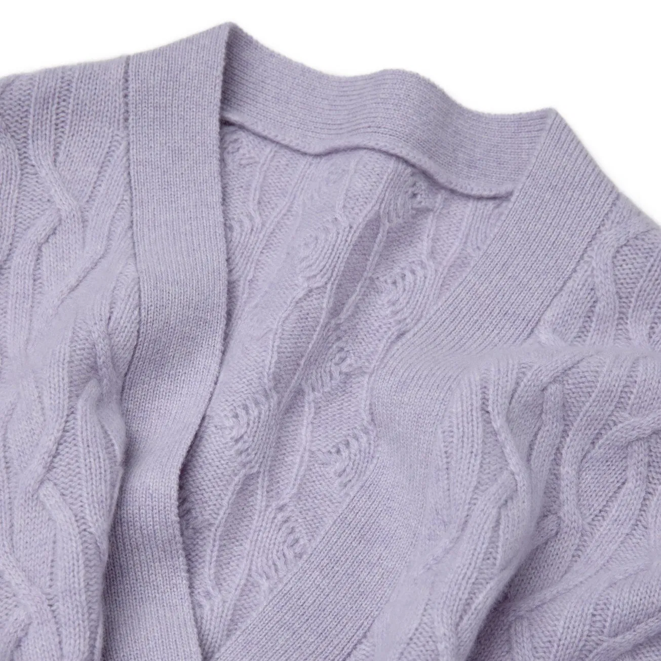 Comfortable Premium Pure Cashmere Sweater Women Cable Cardigan Timeless V Neck W Buttons Knitwear