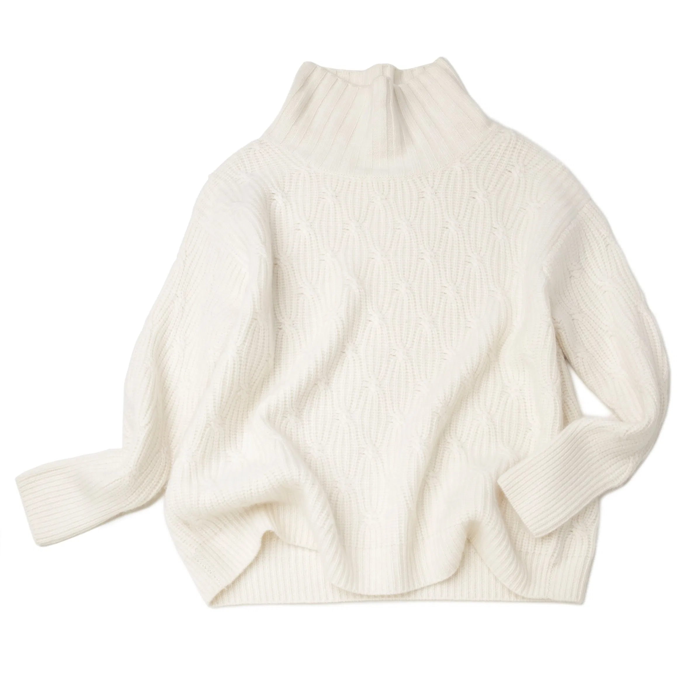 Luxury Pure Cashmere Sweater Knitting Women Turtule Neck Pullover Elegant Oversize Knitwear Premium Cashmere Pullover