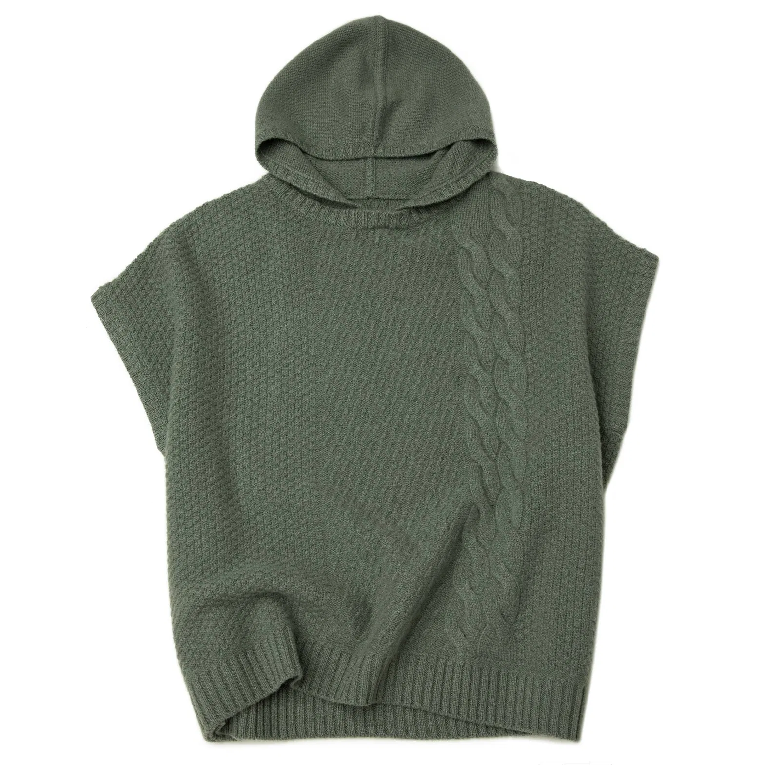 Cozy 100% Cashmere Hooded Vest for Fashionable Women