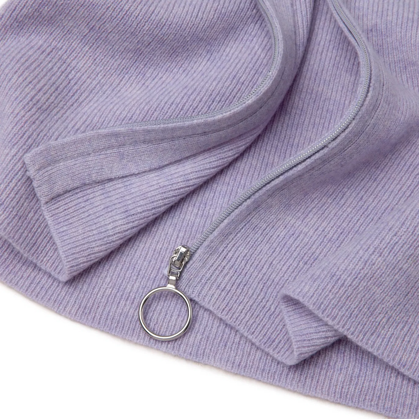 Pure 100% Cashmere Knitwear Full Zipper Cardigan Stitch Chic Knitting Women Sweater Cashmere Cardigan