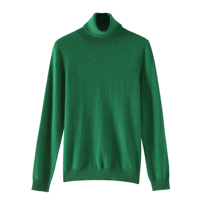 Women&prime; S Sweater New High Neck Long Sleeve Sweater