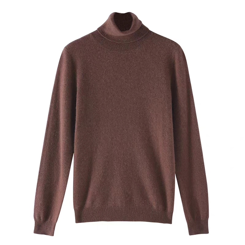 Women&prime; S Sweater New High Neck Long Sleeve Sweater