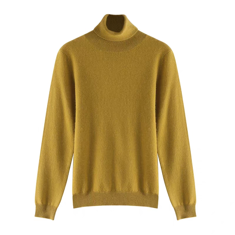 Women&prime; S Sweater New High Neck Long Sleeve Sweater
