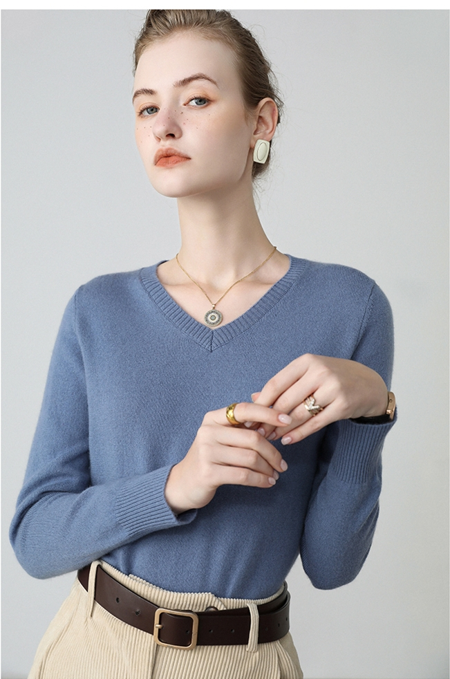 Fashion Long Sleeves Knitwear Casual Ladies Tops Women Jumper Ladies Sweater