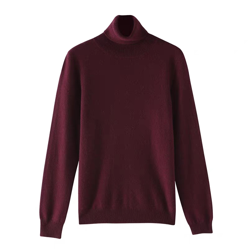 Women&prime; S Sweater New High Neck Long Sleeve Sweater