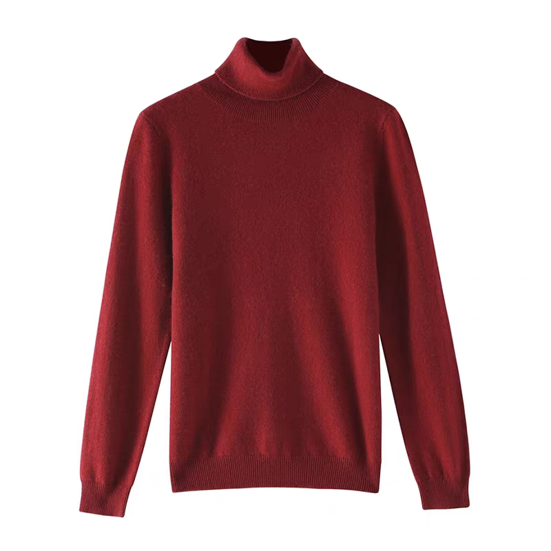 Women′ S Sweater New High Neck Long Sleeve Sweater