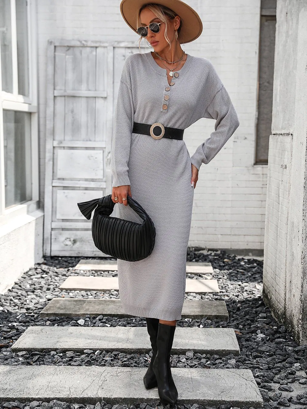 Ladies Long Coat Sweater Women Long Sweater Dress
