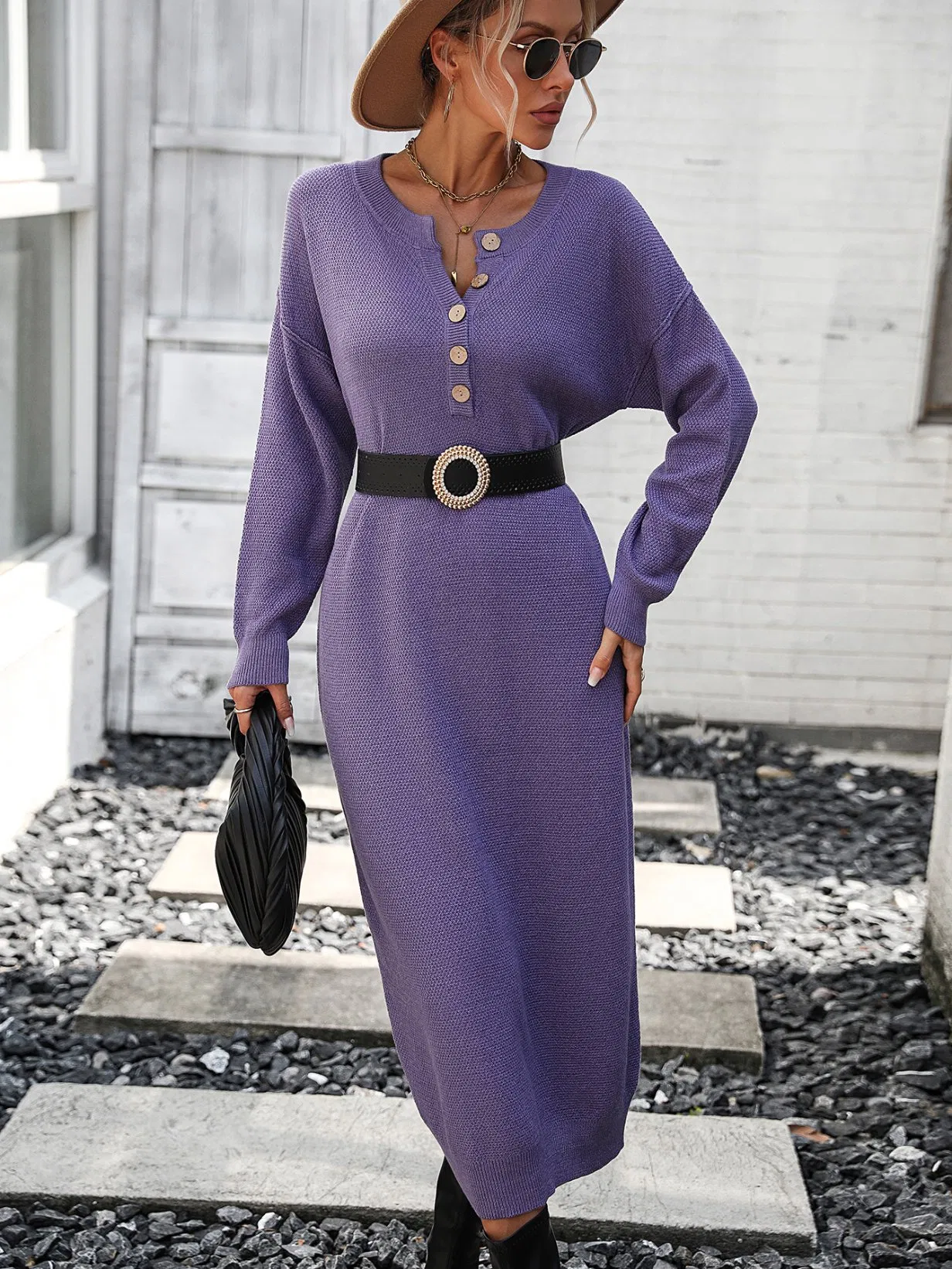 Ladies Long Coat Sweater Women Long Sweater Dress