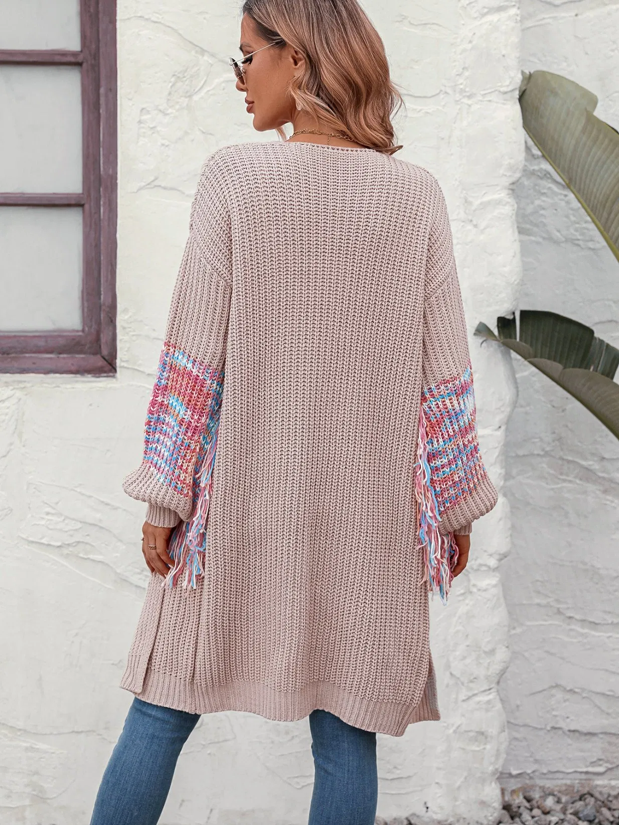 Ladies Long Fashion Cardigan Sweater Women Knitting Cardigan