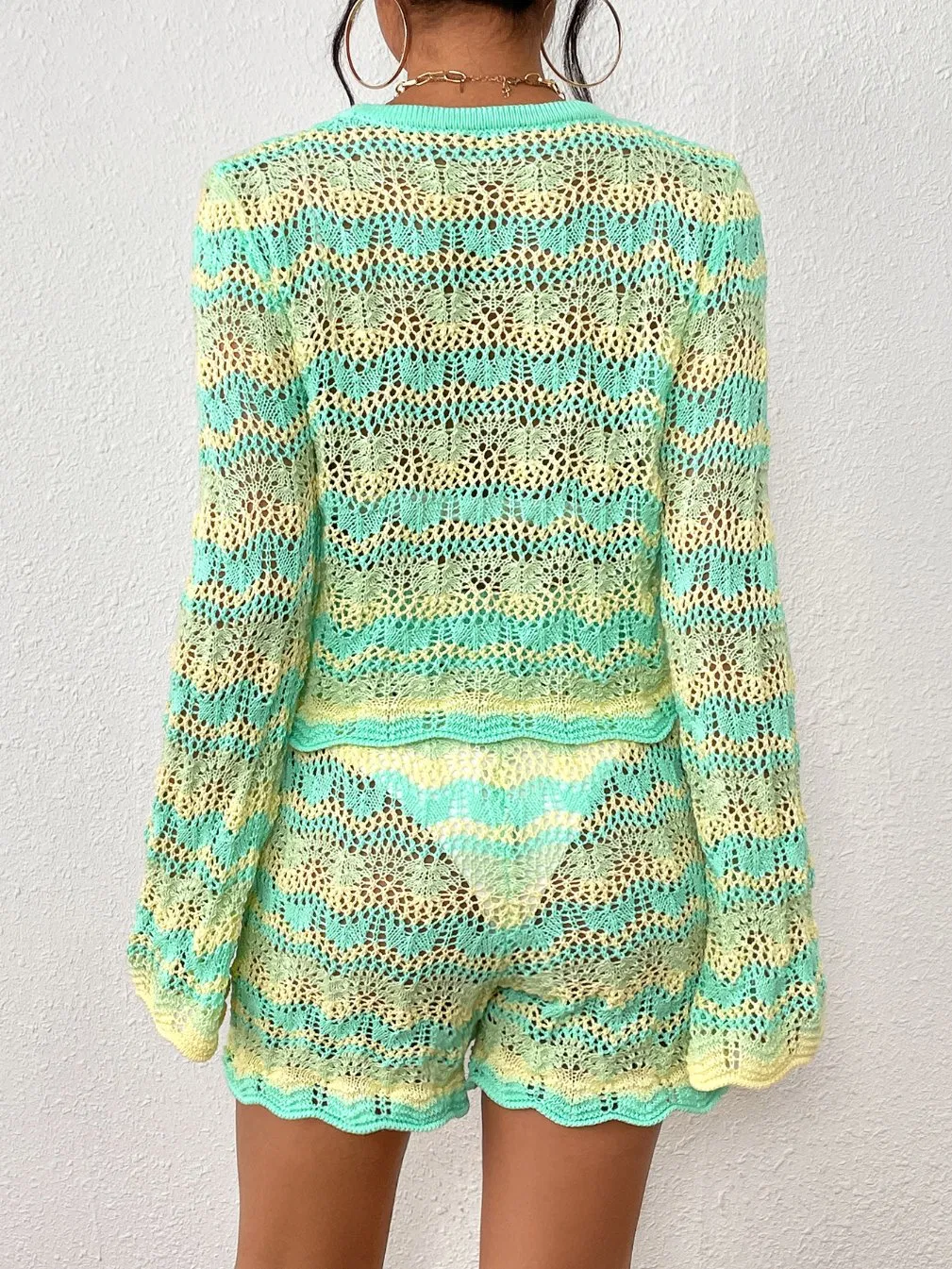 Ladies Knitting Sweater Sets Women Knitted Sweater Sets