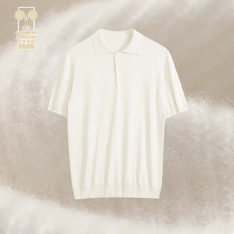 Sustainable Fabric Custom Pullover Men&prime;s Cotton Polo Crochet Sweater Shirt for Men Knitwear Men&prime;s Sweaters Knit Polo