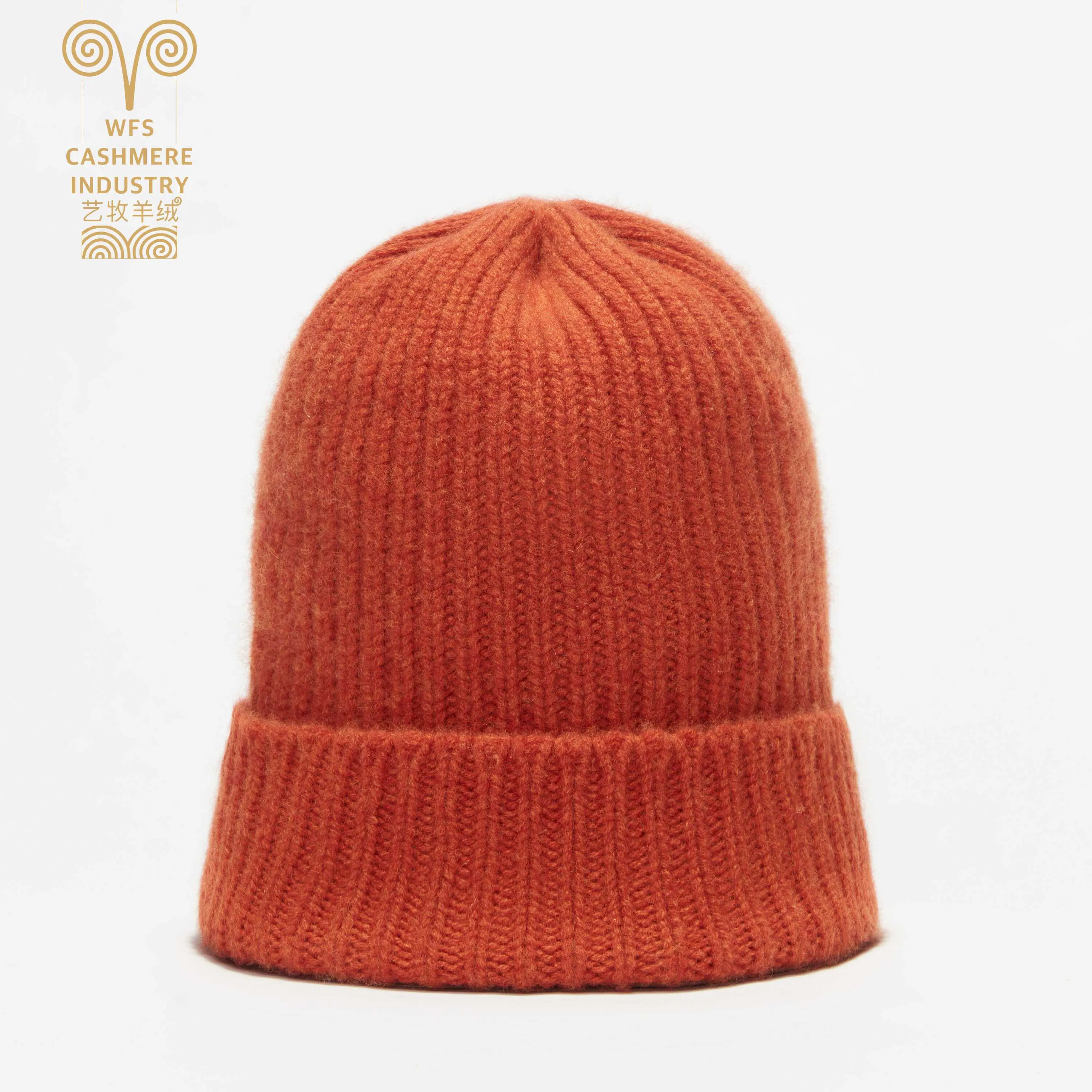 High Quality Unisex Melon Skin Knitted Hat Retro Artistic Minimalist Style Cashmere Wool Colorful Unisex Beanie